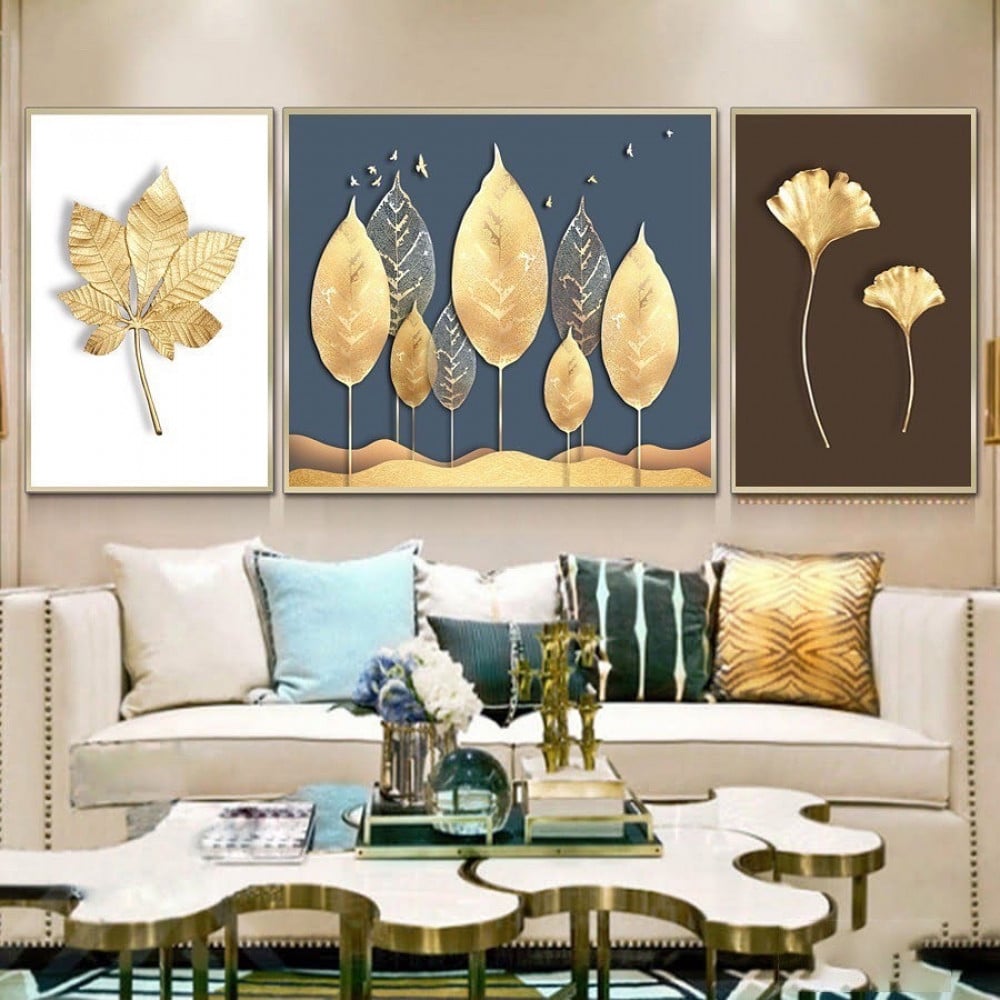 مجموعة مكونة من 3 لوحات كانفس - مقاسات متعددة