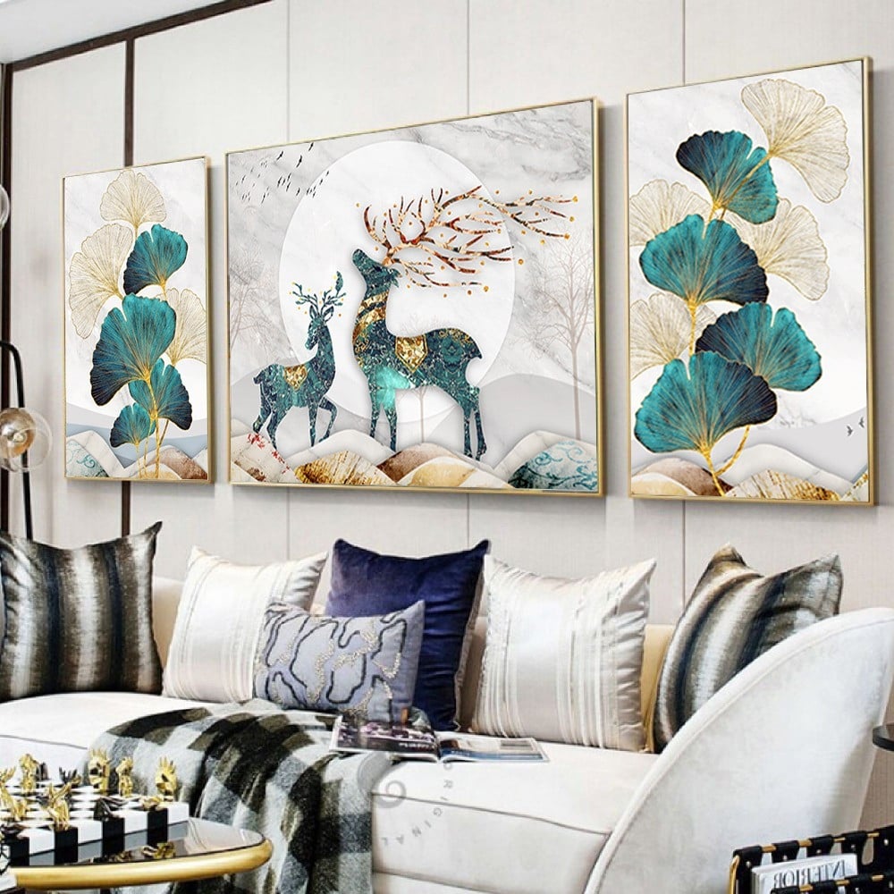 مجموعة مكونة من 3 لوحات كانفس - مقاسات متعددة