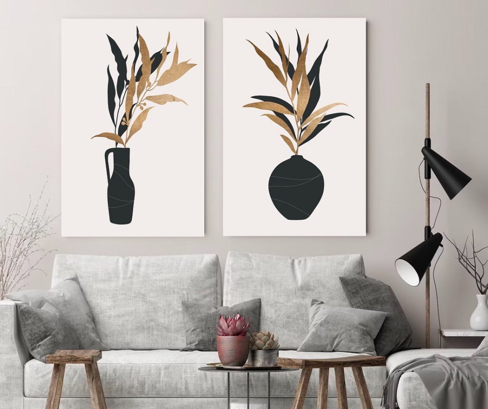 لوحتين جدارية مودرن مميزة جودة عالية اسعارنا هي الافضل -افكار مودرن