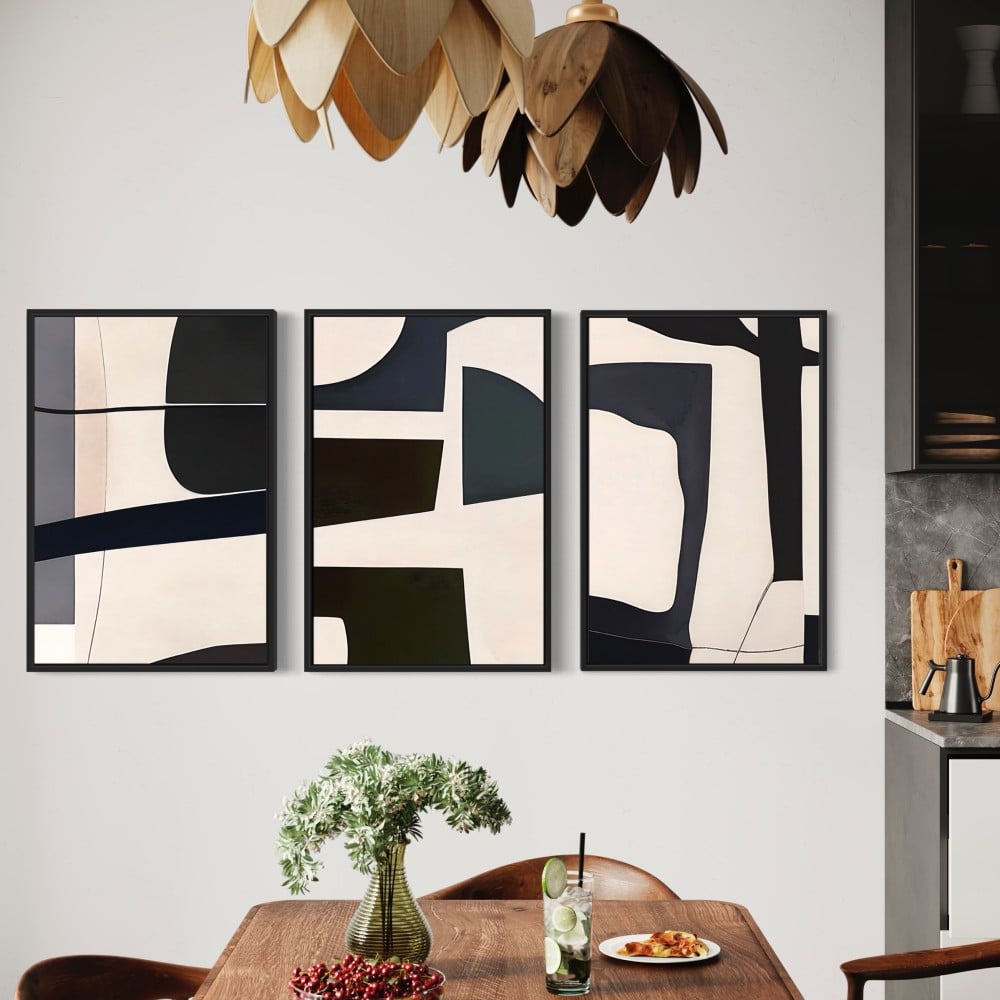 طقم من 3 لوحات مودرن