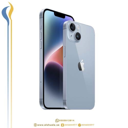 ابل ايفون 14 عادي 128GB ازرق ضمان حاسبات العرب (نس...