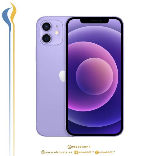 ابل ايفون 12 عادي 128GB ليلكي ضمان حاسبات العرب (ن...