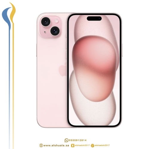 ابل ايفون 15 بلس 128GB وردي ضمان حاسبات العرب (نسخ...