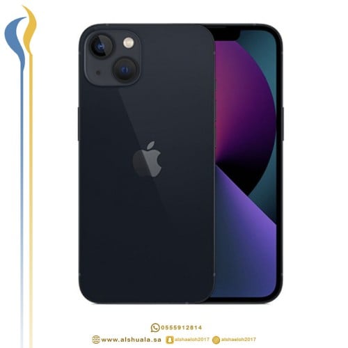 ابل ايفون 13 عادي 128GB اسود ضمان حاسبات العرب (نس...