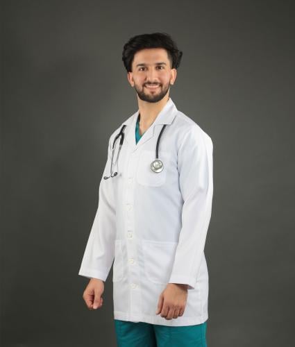 لاب كوت طبي أبيض