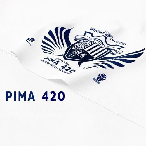 قماش قطن بيما PIMA-420 الاوروبي التشيكي أبيض