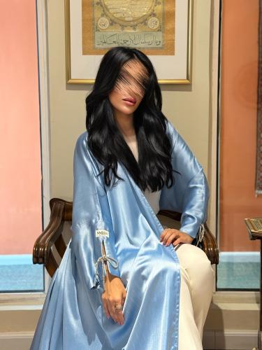عباية سمر ازرق