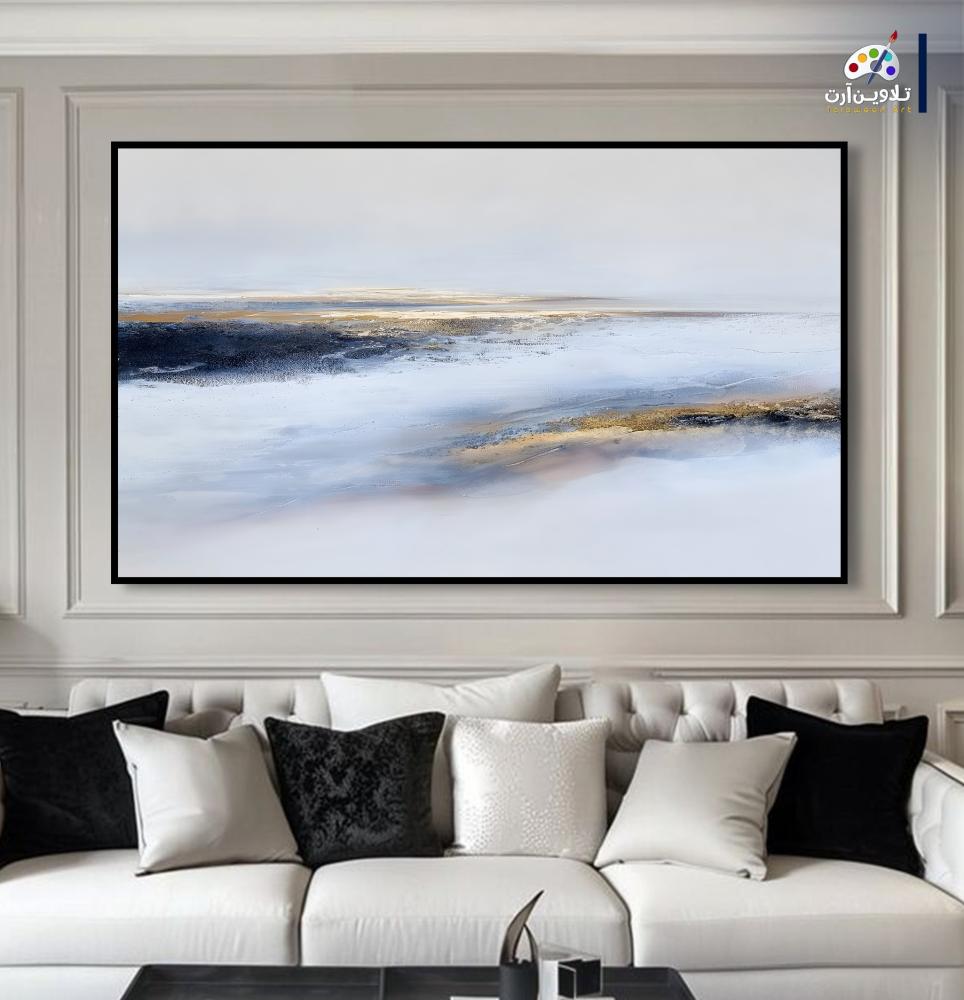 لوحة قماشية فخمة بتصميم تجريدي