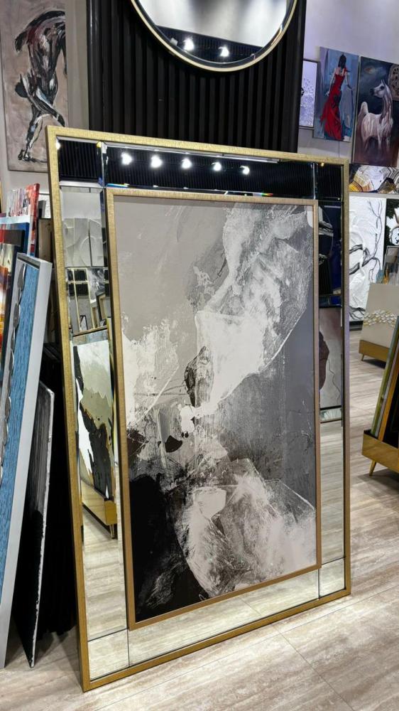 لوحة طباعه مع مرايا