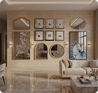 تصميم داخلي بلوحات فنية