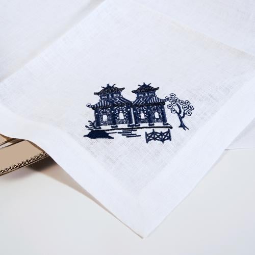 Navy Chinoiserie lenin set