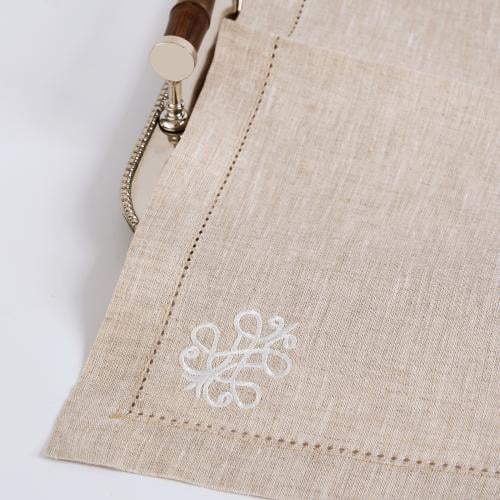 Royal Embroidery natural linen set