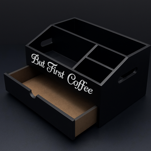 ☕ منظم ركن القهوة – But First Coffee