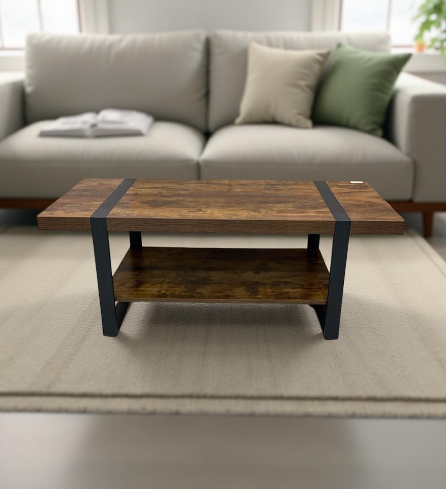 طاولة ضيافة راقية مقاس 120 سم لون بني