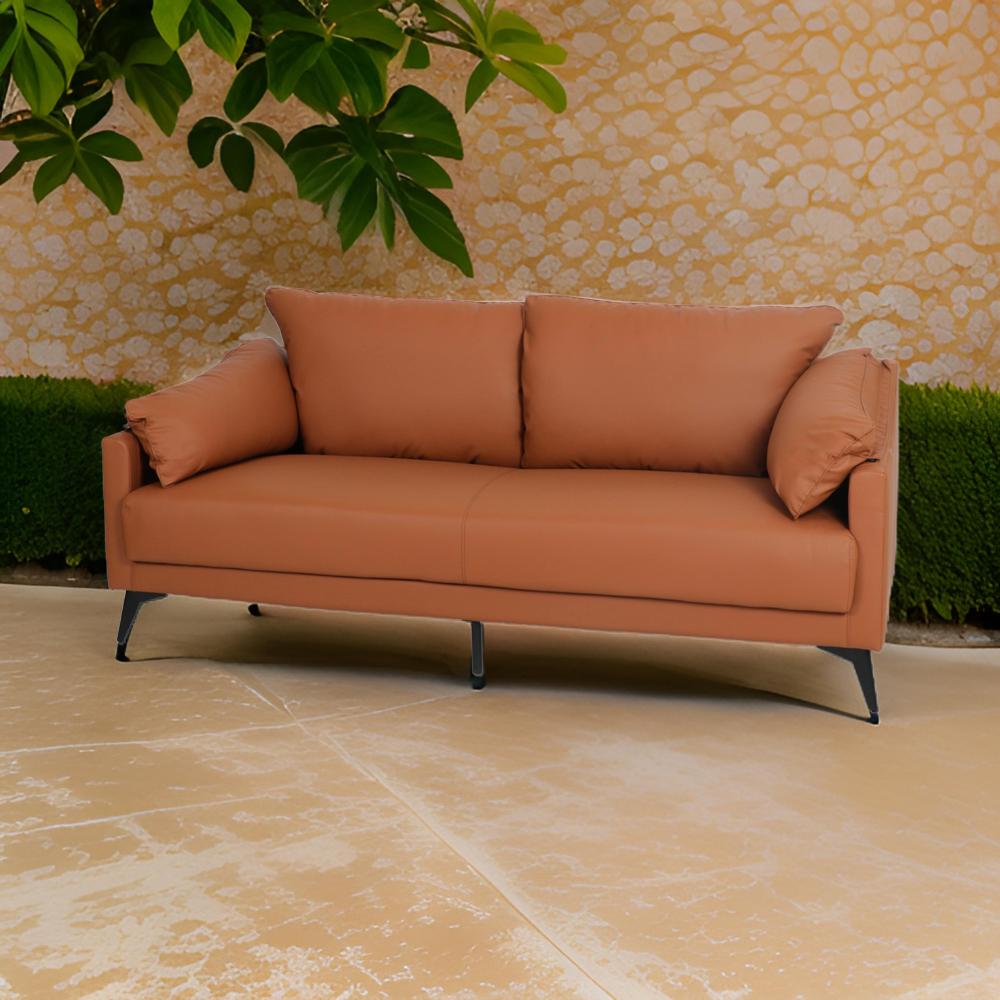 كنب فخم لون برتقالي