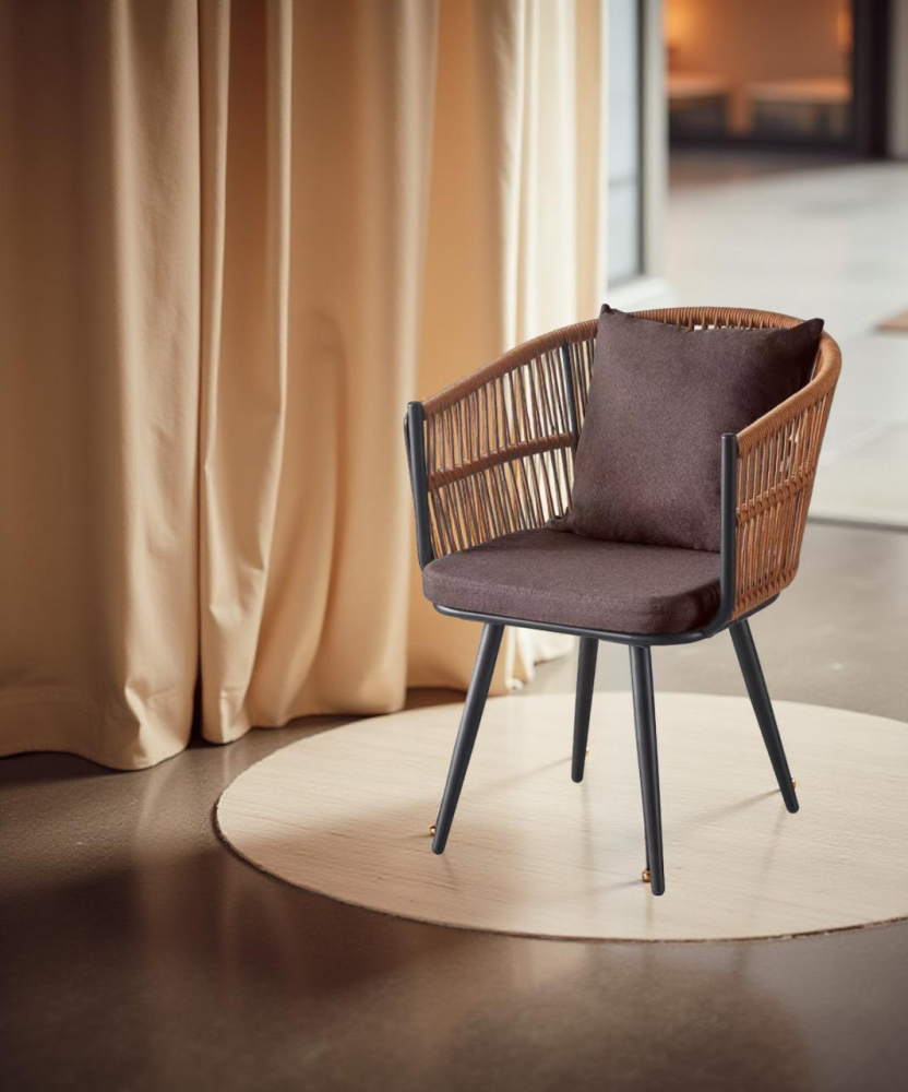 كرسي كافيه فخم لون بني