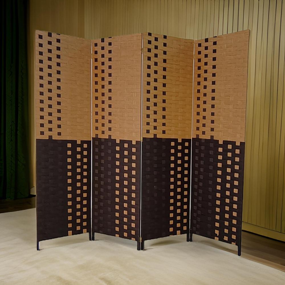 بارتشن - حاجز خصوصية لون ميكس بني و بيج