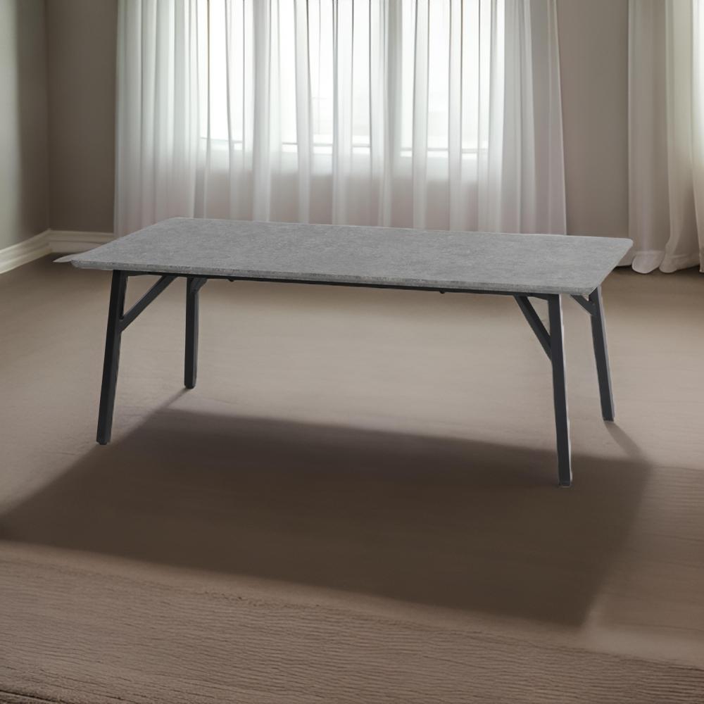 طاولة كنب مقاس 120 سم لون رمادي