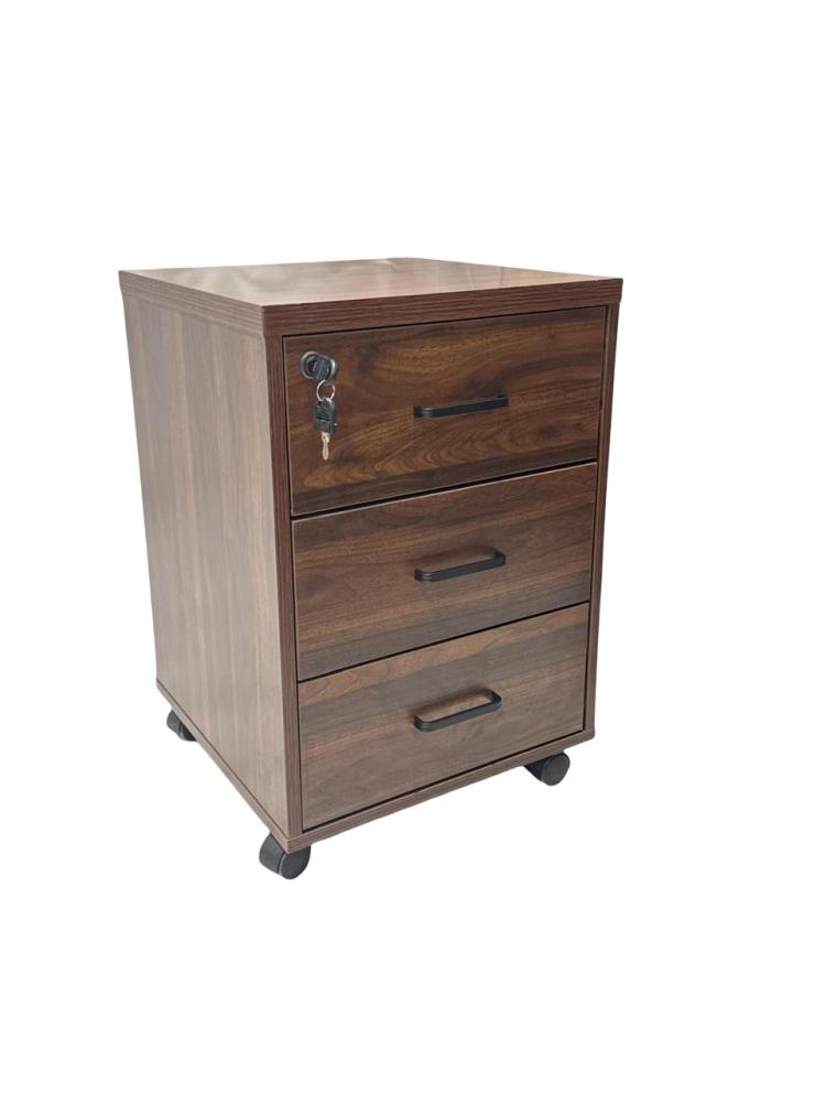 وحدة أدراج مكتبية لون كوفي