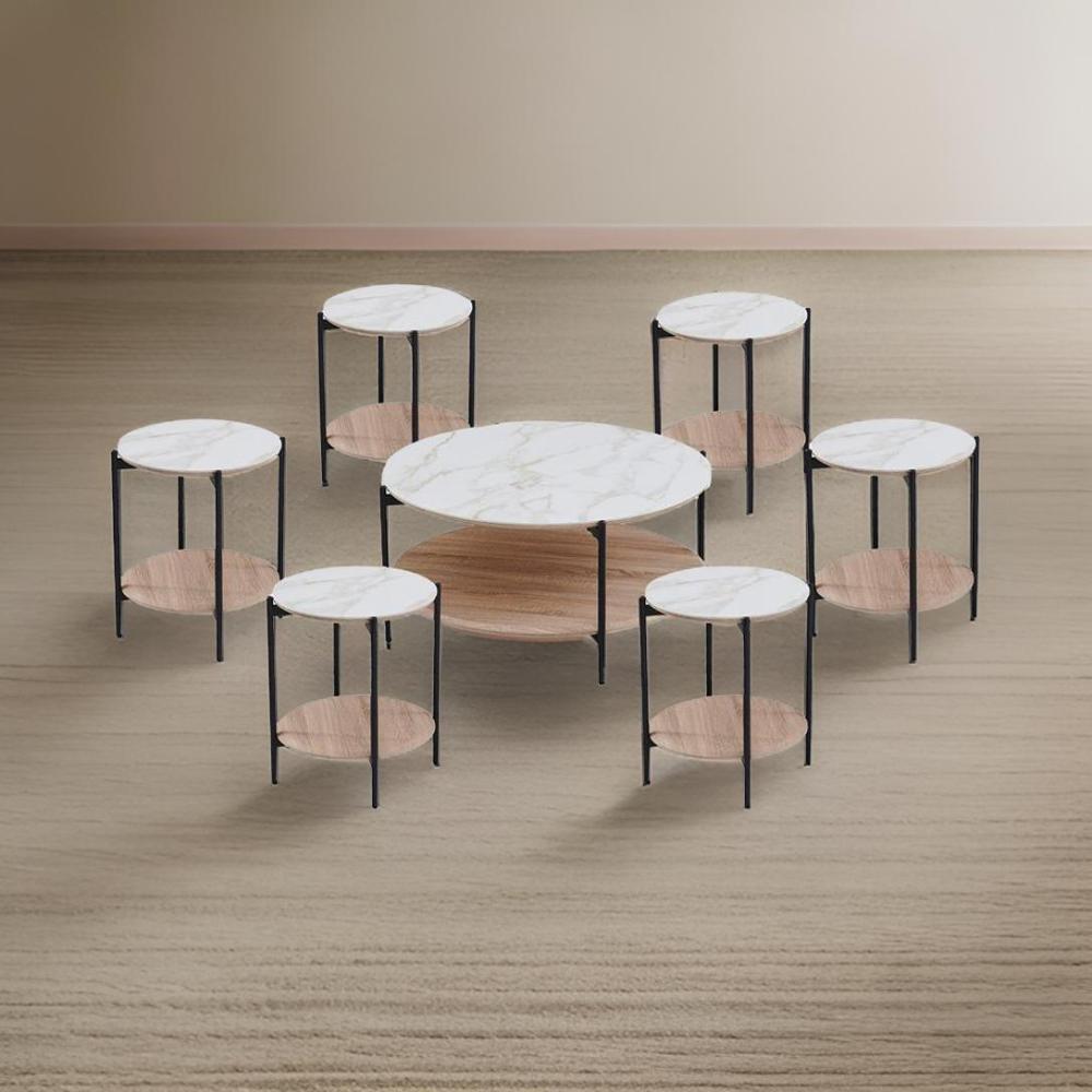 طقم خدمة سيراميك 7 قطع لون بيج