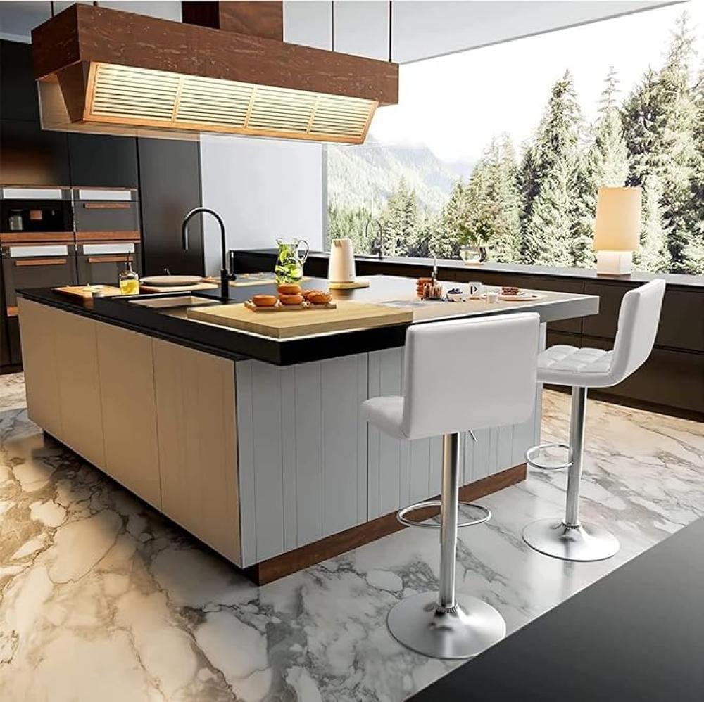 كرسي بار رائع لون أبيض