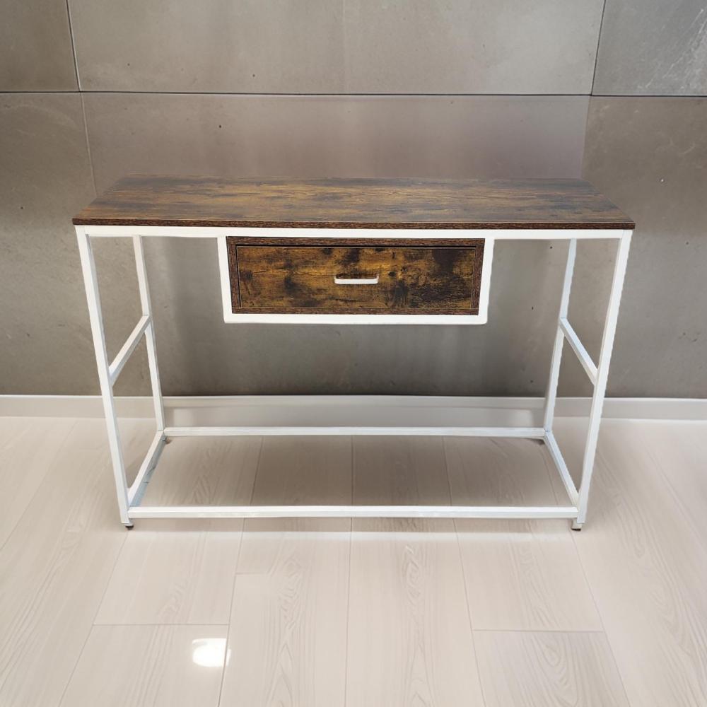 طاولة مدخل خشب وحديد