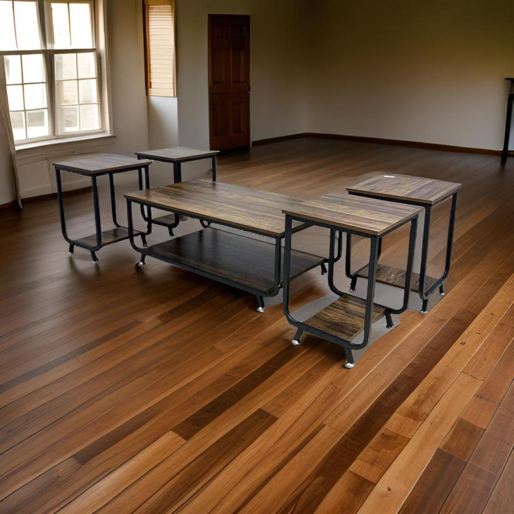 طقم خدمة 5 قطع لون بني رائع