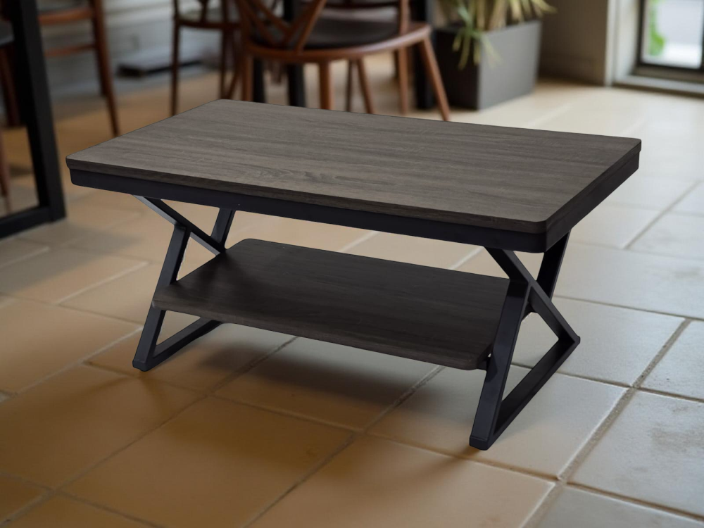 طاولة كنب راقية مقاس 110 سم لون كوفي