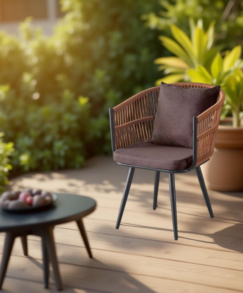 كرسي كافيه فخم لون بني