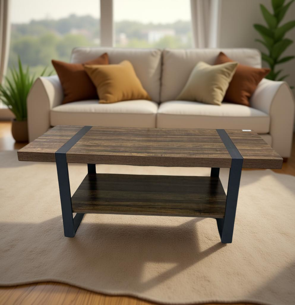 طاولة ضيافة راقية مقاس 120 سم لون بني عتيق