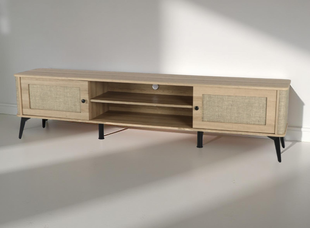 طاولة تلفاز مقاس 2 متر لون بيج