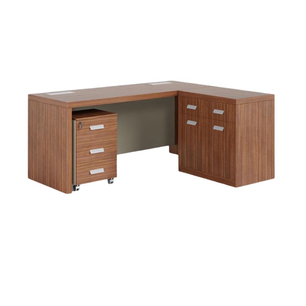 مكتب مودرن مقاس 160 سم زاوية يمين أو يسار