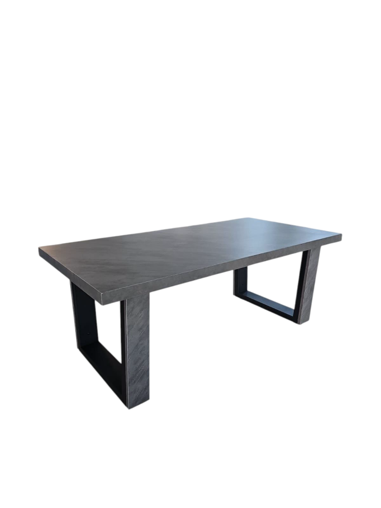 طاولة كنب خشب لون رمادي