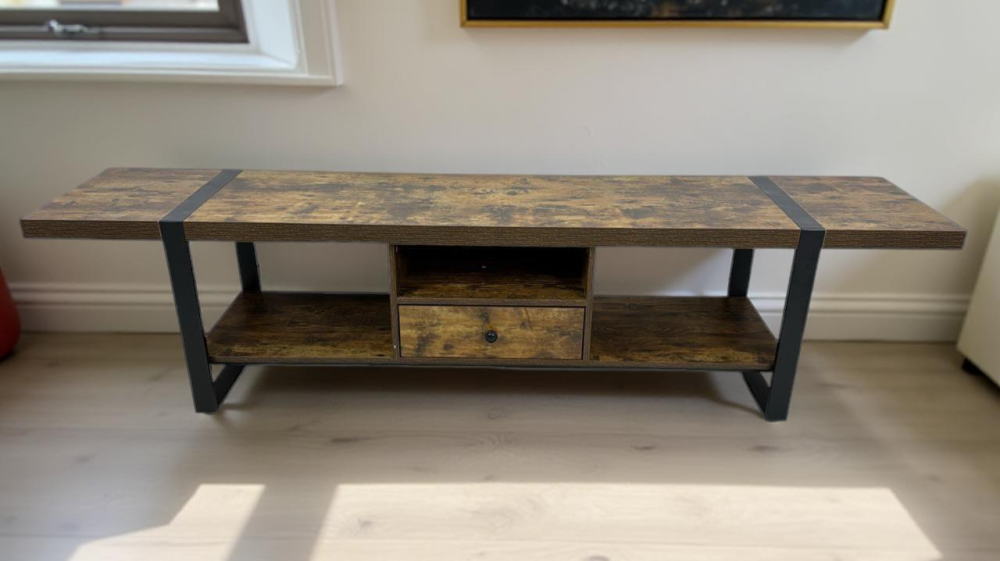 وحدة بلازما رائعة مقاس 2 متر لون خشبي عتيق