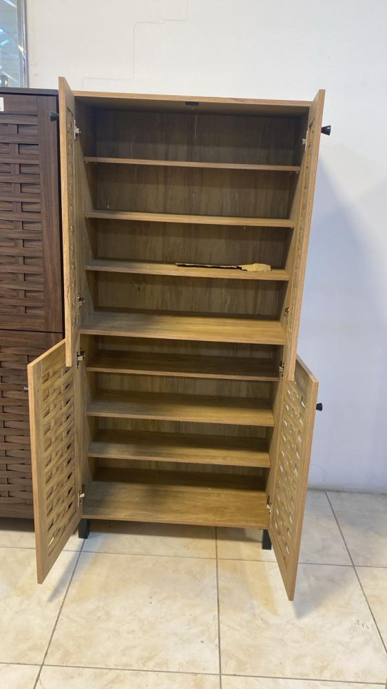 دولاب الأحذية الكبير 4 باب لون بيج