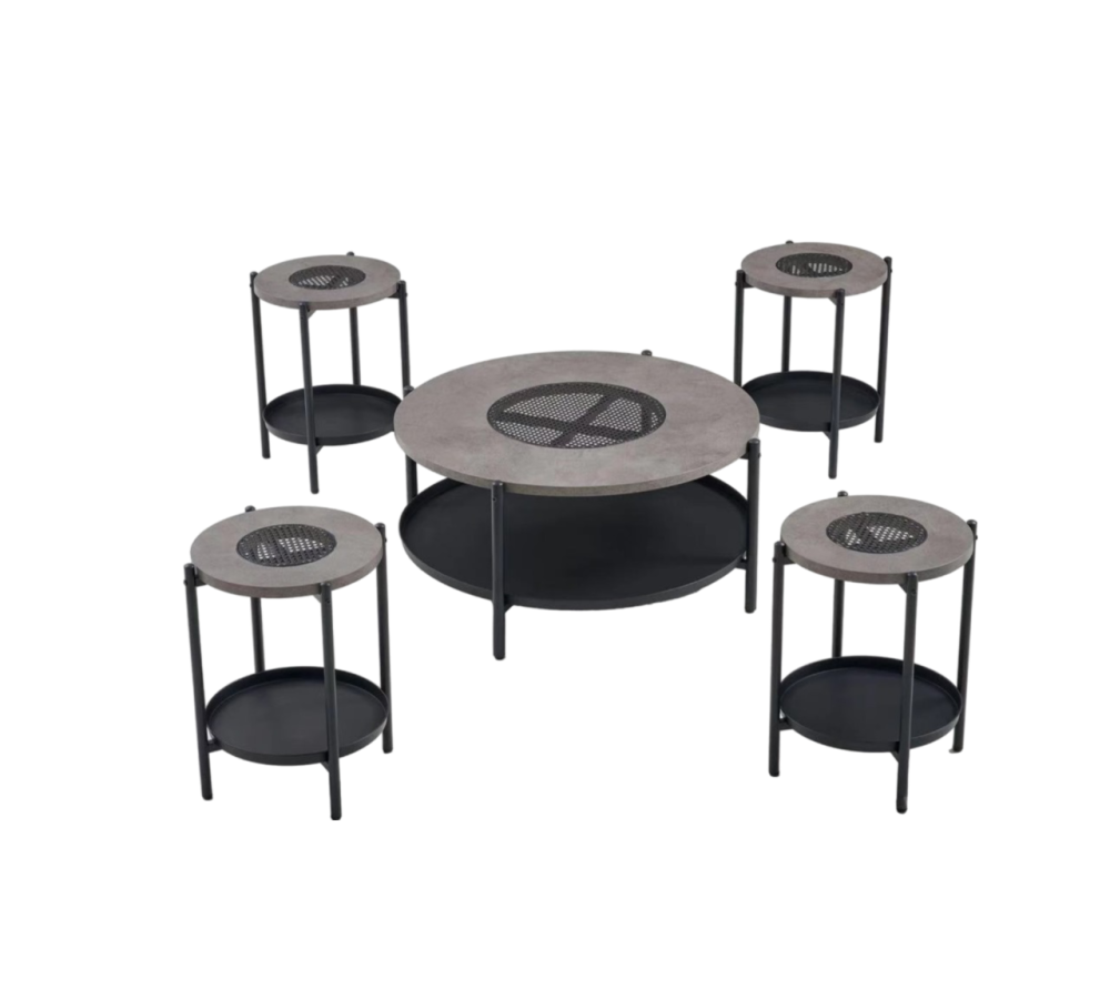 طقم طاولات مودرن خشب و راتان جودة وتصميم مبتكر