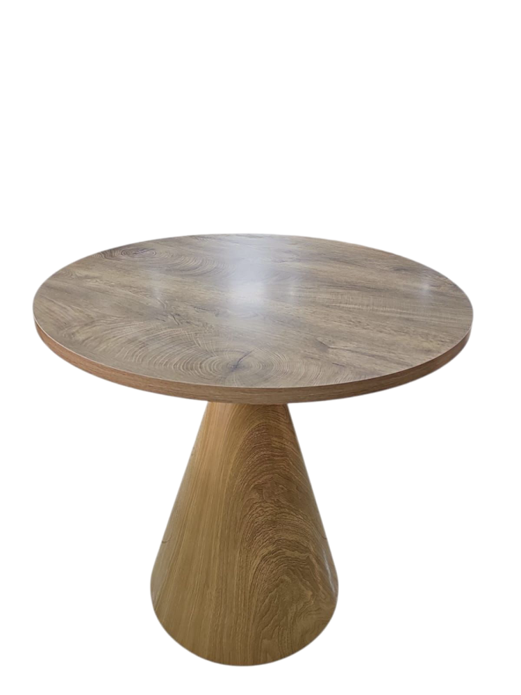 طاولة كافيه خشب ومعدن لون بيج