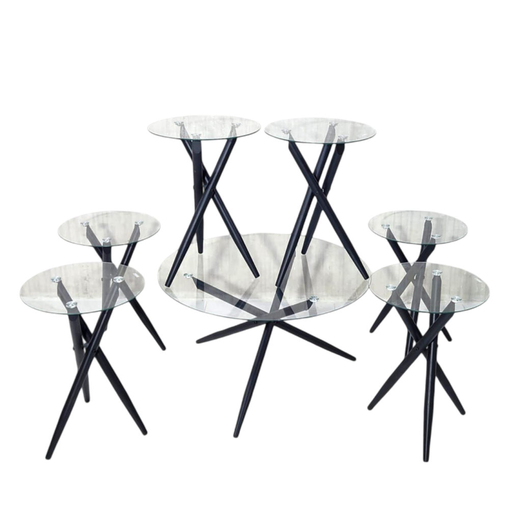 طقم خدمة زجاج مودرن 6+1