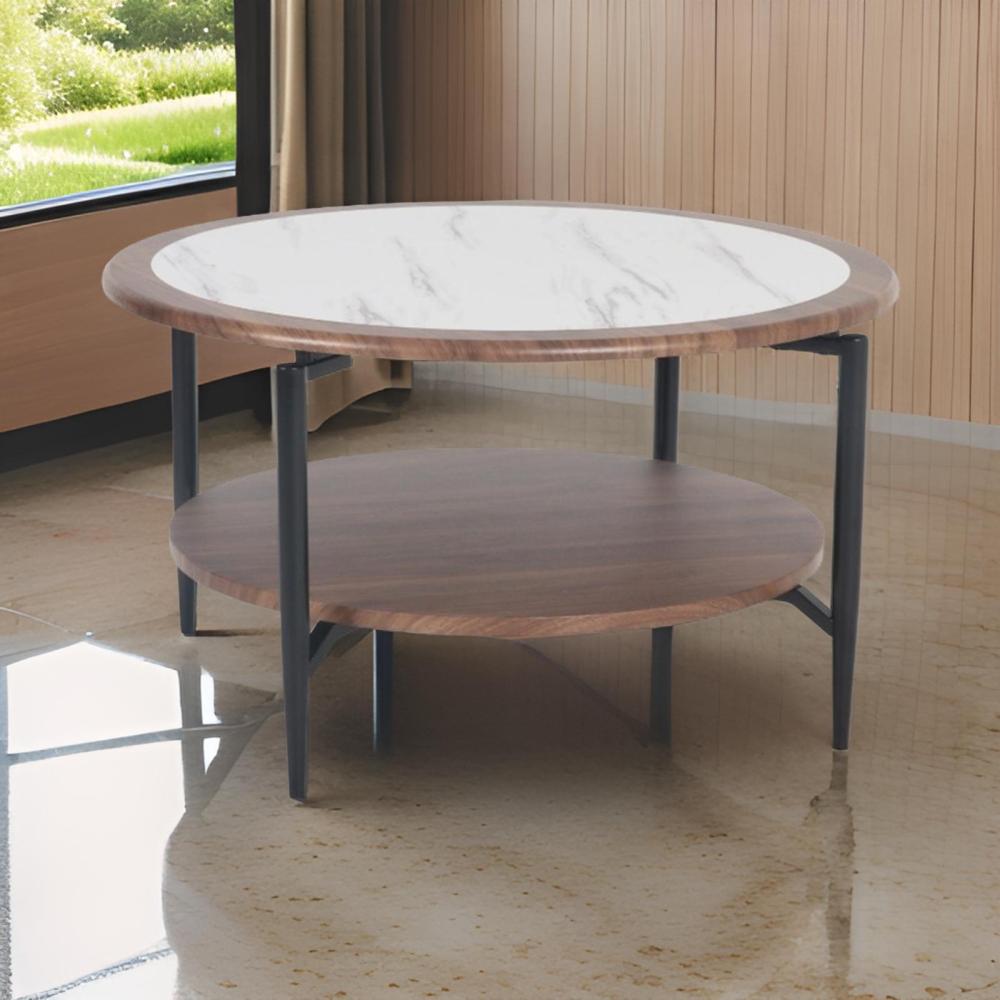 طاولة خدمة خشب رفين مقاس 100 سم