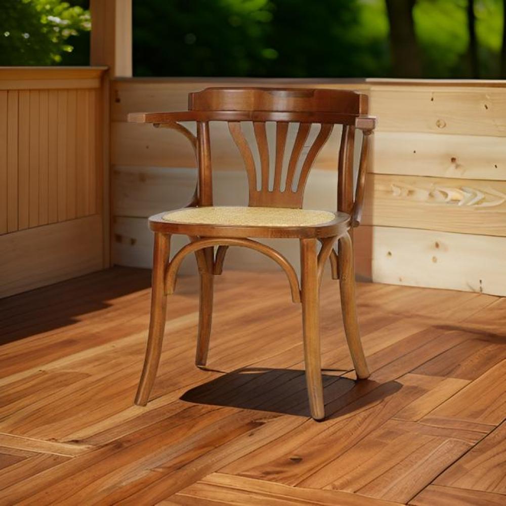 كرسي خشب طبيعي عالي الجودة لون بني