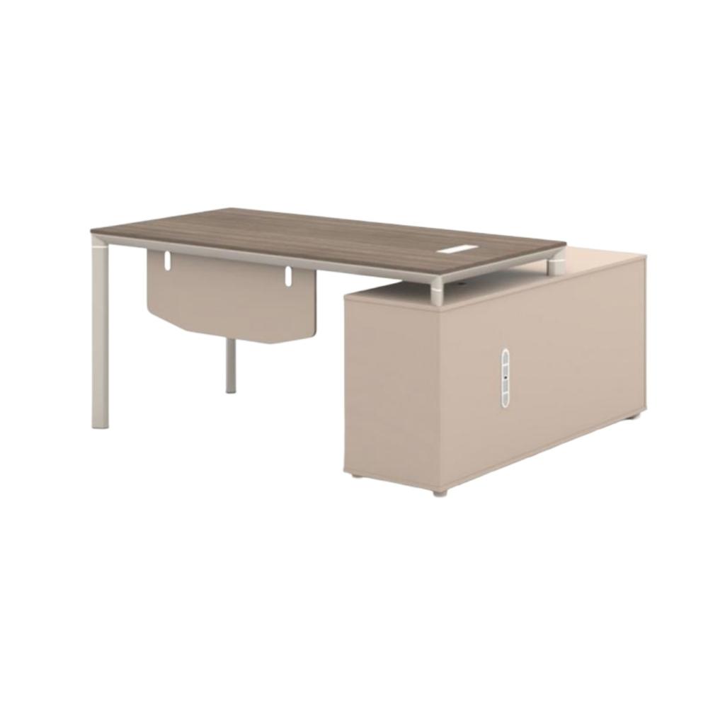 وحدة عمل مقاس 160 سم زاوية يمين أو يسار لون رمادي