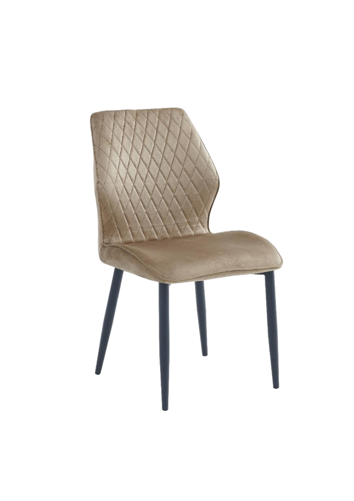 كرسي طعام بتصميم رياضي فخم لون بيج