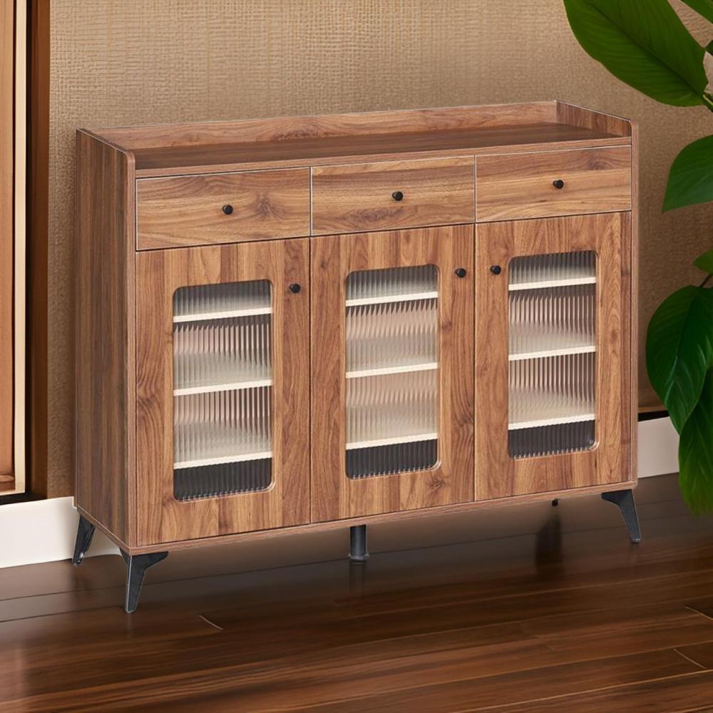 دولاب بوفيه فخم لون بني مقاس 120 سم