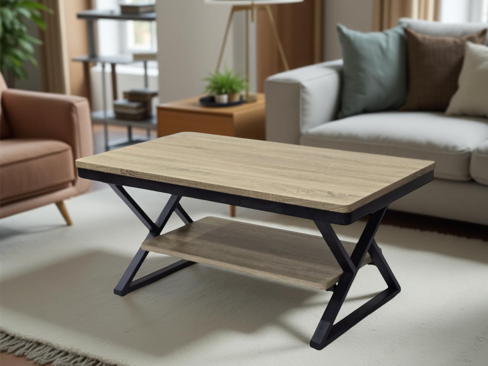 طاولة كنب راقية مقاس 110 سم لون بيج