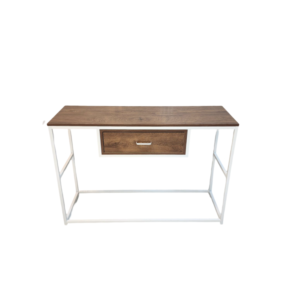 طاولة مدخل خشب وحديد