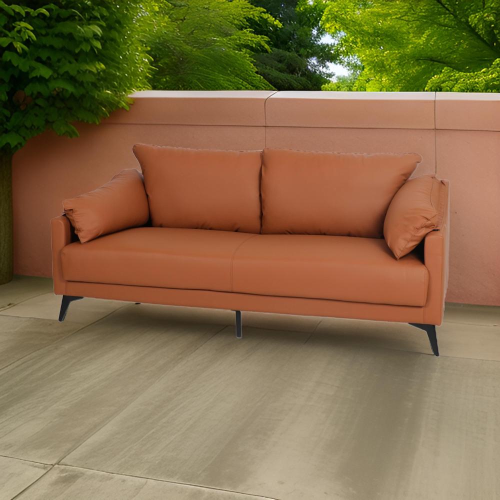 كنب فخم لون برتقالي