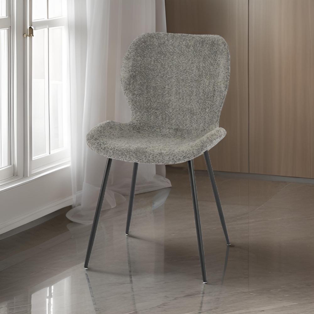 كرسي  مفرد بوكليه لون رمادي