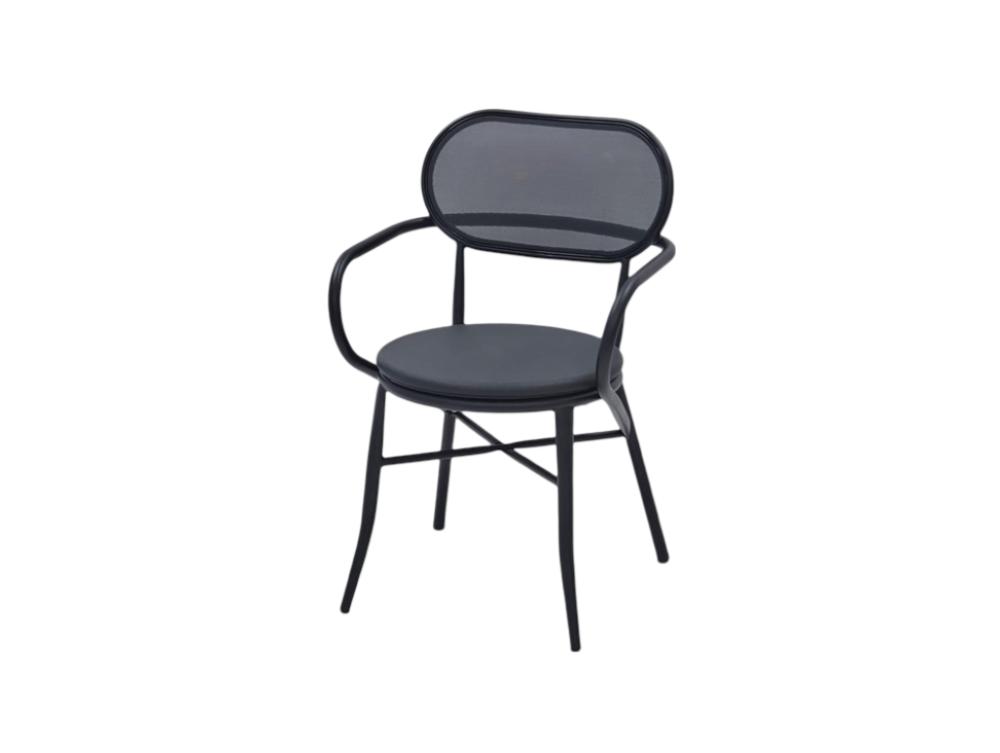 كرسي كافيه مودرن لون أسود