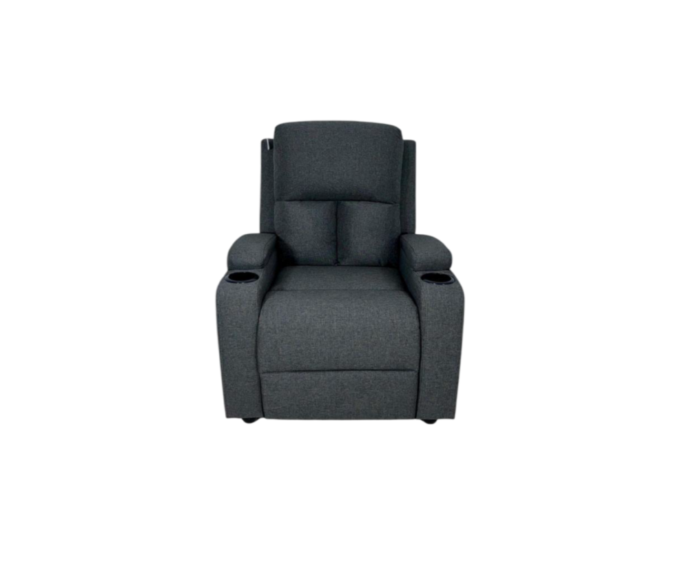 كرسي إسترخاء لون رمادي غامق