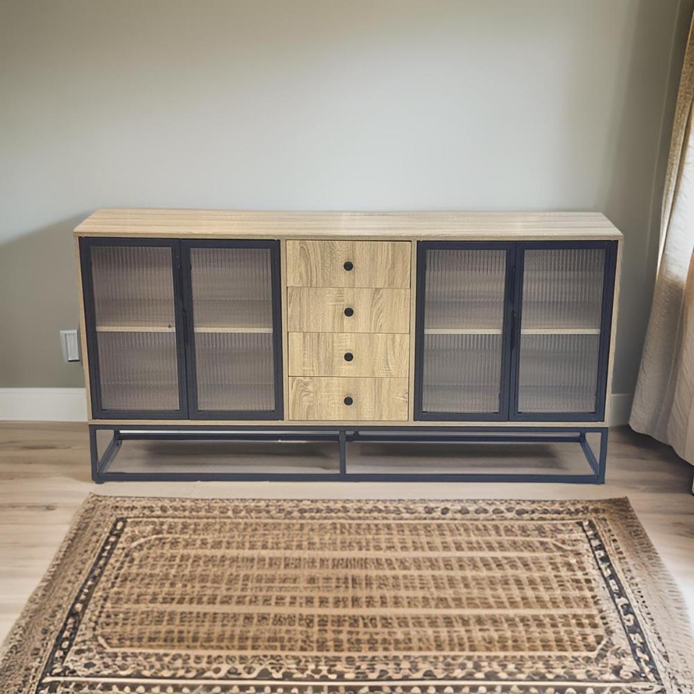 دولاب بوفيه راقي لون بيج مقاس 160